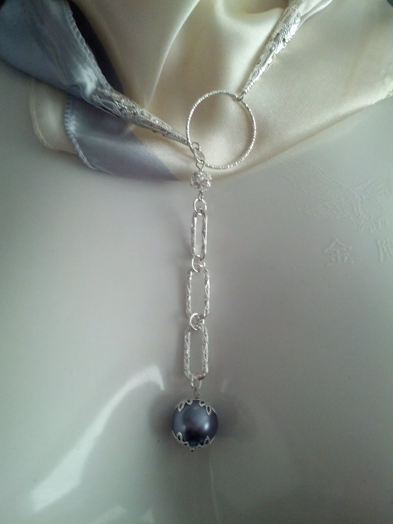 BRACCIALE EMATITE E PERLE BIANCHE | Marlù Gioielli