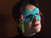 Maschera di carnevale crochet