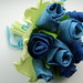 Bouquet di rose in carta crespa