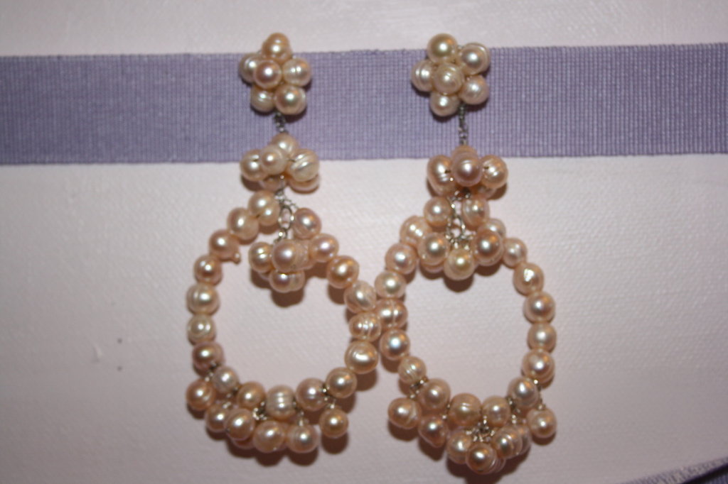 Orecchini Di Perle Di Fiume Orecchini perle di fiume - Gioielli - Orecchini - di Lubjoux | su MissHobby