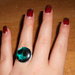 anello con madreperla verde