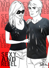 T-SHIRT SEXY AND REBEL by PELITTA-CUTS DONNA