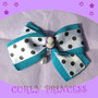 fiocco nastro spilla pois con swarovski e cameo ribbon