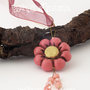 Collana/Necklace Flower Rosa Antico- T02