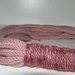 Collana in lana rosa antico