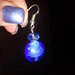 orecchini lampwork blu