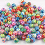 50 perle in fimo, 8mm. mix colori