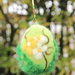 Uovo pasquale in lana cardata - colorato