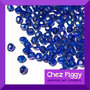 200 x perle sfaccettate blu - 4mm