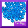 50 x perle sfaccettate blu