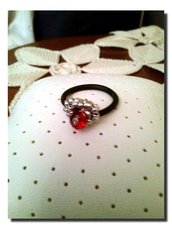 CRISTAL RING red