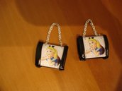 Fashion bag borsa ALICE - fimo Ciondoli borsine DISNEY  - 