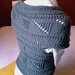 Shoulder -back warmer- scarf-sweater -Charcoal-gray