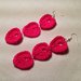 Orecchini A Cuore Rossi Miniblings | Fatti A Mano In Polimero, 10 Mm, Ipoallergenici, Per San Valentino, Gioielli Artigianali Da Berlino, Regalo Amore