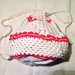 Borsa zaino sacca bag accessorio moda fatta a mano all'uncinetto in cotone