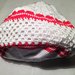 Borsa zaino sacca bag accessorio moda fatta a mano all'uncinetto in cotone