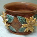 Cache-pot/Portavaso in ceramica.Girasoli
