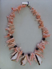 Collana corallo rosa