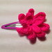 Mollette mollettine forcine per capelli bambina con decorazioni fatte a mano all'uncinetto in cotone (fiore mod. 3)