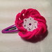 Mollette mollettine forcine per capelli bambina con decorazioni fatte a mano all'uncinetto in cotone (fiore mod. 5)
