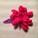 Mollette mollettine forcine per capelli bambina con decorazioni fatte a mano all'uncinetto in cotone (fiore mod. 4)