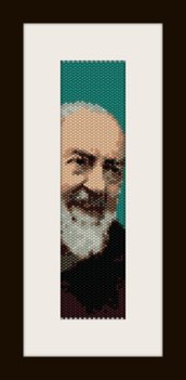PDF schema bracciale Padre Pio in stitch peyote pattern - solo per uso personale 