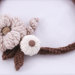  Collana uncinetto in lana a fiori 2 - fatta a mano 