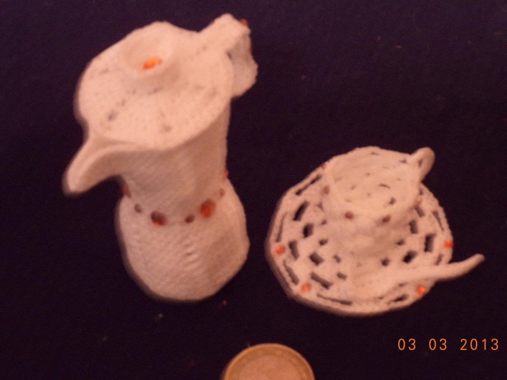Set Di 8 Giocattoli In Miniatura Per Caffettiera, Design Simulato Con Tazze E Manopole, Per Casa Delle Bambole E Collezionismo - 3