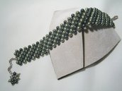 "Pelle Serpente" - Bracciale in perle Swarovski