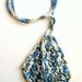 Simple Life Blue Necklace- collana blu a crochet