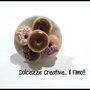 ★★SALDI Anello piatto Donut al cioccolato! 