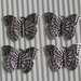 4 charms farfalla in metallo 25x 18mm vend.