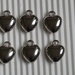 6 charms cuoricino resina 14x11mm vend.