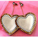 Orecchini BlueBerry Jewels cuori lucite e swarovski heart earrings