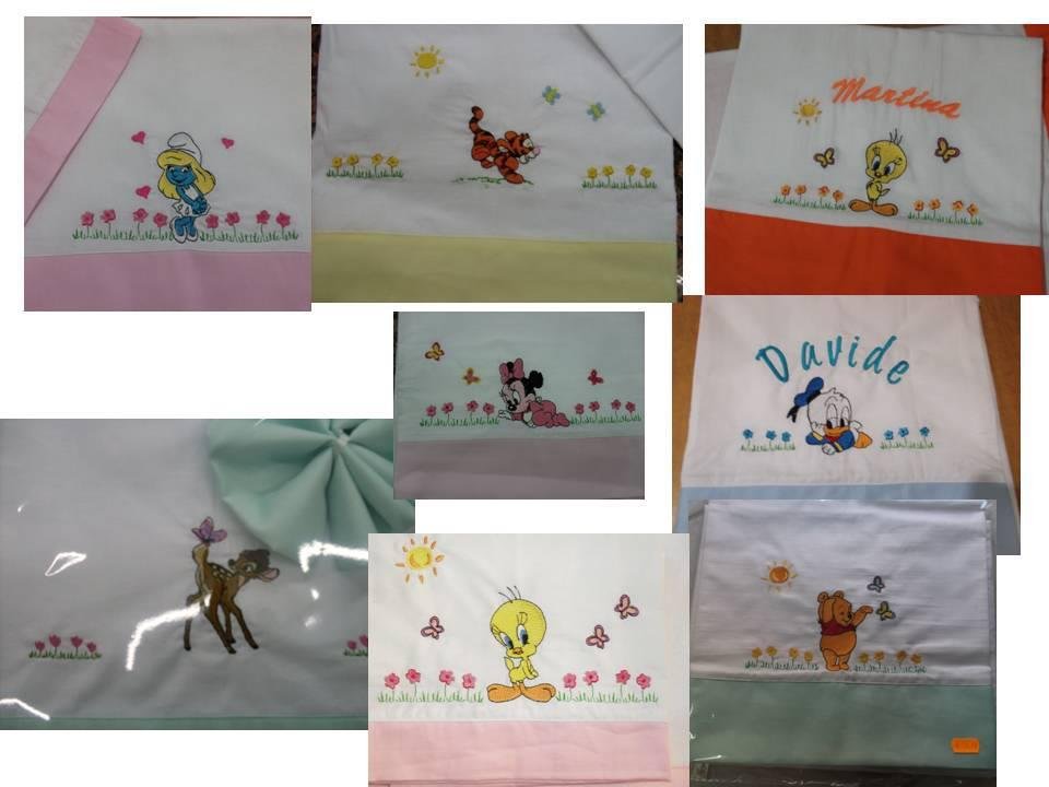 Lenzuolino Disegno Personalizzato Culla Neonato Set 3Pz. Lettino - 4