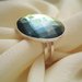 "Bottone Sahara" - Anello in cristallo Swarovski ed argento 925