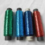 Filato lurex,filo glitter,blu,verde,azzurro,rosso,300 metri,materiali