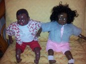 coppia di bambole porcellana