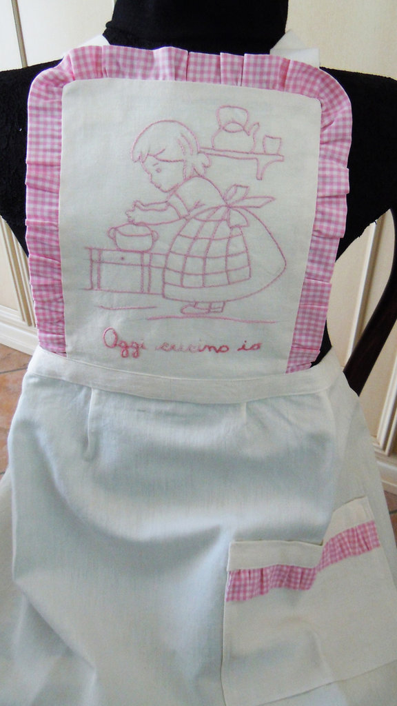 Grembiule Lavabile 4 Anni Grembiule Chef Club Bambini - Giallo Con