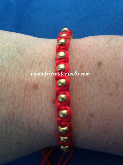 Bracciale Rotondo KELITCH Fatto A Mano Con Perline Colorate - Braccialetto Intrecciato Regolabile Per Donna