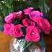 Penne decorate con rose in pannolenci