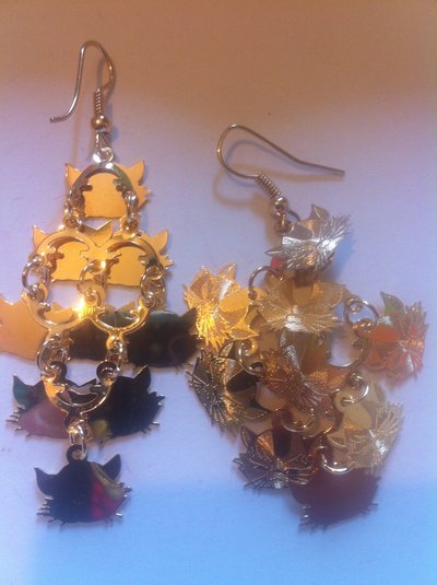 Orecchini Halloween MeeYoungDa – 4 Paia A Forma Di Stivali E Cappelli, In Finta Pelle, Regalo Per Donne E Ragazze