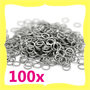 100 anellini acciaio inossidabile 5mm