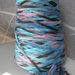 Fettuccia di cotone multicolor,nero,blu,azzurro,rosa,550 gr,materiali,filati