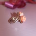 Anello argento 925 e corallo rosa