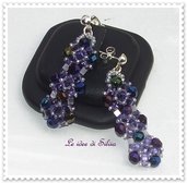 Orecchini di perline Iris Blu