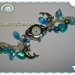 Orologio bracciale con charm pendenti - azzurro -