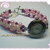 Orologio bracciale intrecciato con perle in vetro - Rosa -