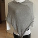 Poncho grigio chiaro,leggero,misto lana,accessori donna
