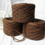 Filato marrone melange,misto lana,150gr,filato,materiali